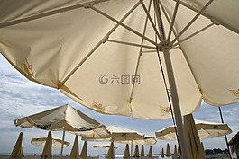 陽傘,海灘,波羅的海