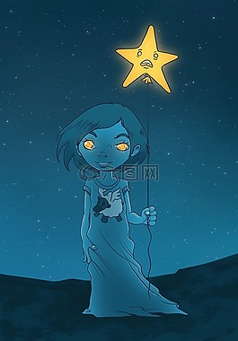 明星,夢(mèng)想,夜