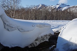 冬季,雪,雪堆