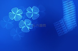 背景,模式,三叶草
