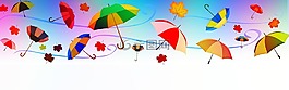橫幅,標(biāo)頭,雨傘