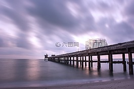 天空,海,該