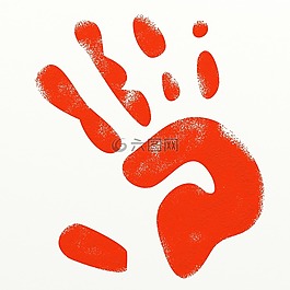 漆,紅色,手