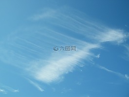 天空,云計算,藍色