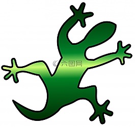 綠色,蜥蜴,動物