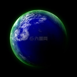 藍色,行星,地球