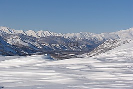 山,冬季,雪