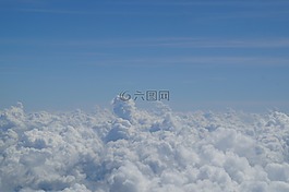 云,地平線,天空