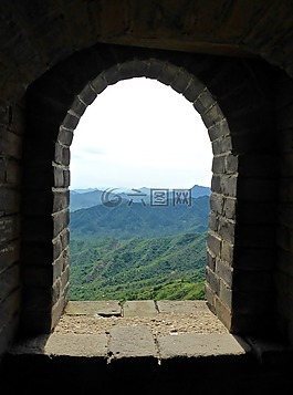 窗口,查看,山