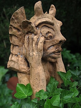 神秘生物,雕塑,藝術品