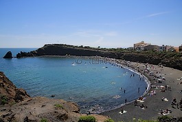 海灘,砂,海