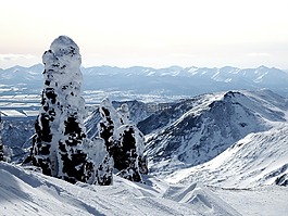 山,嶺,冬季