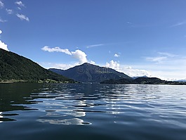 山,湖,景觀