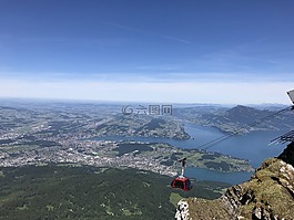 山,湖,景觀
