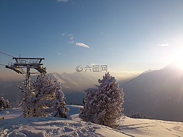 冬天,winterpanoram,高山