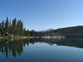 湖,帆船,水