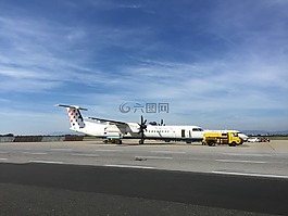 飛機,機場,離境
