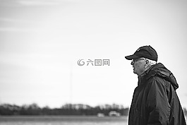 男子,走,自然