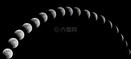 日全食,夜晚的天空,月亮