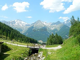 國家,視圖,山