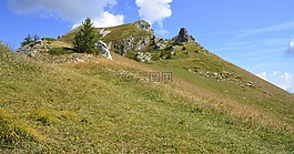 山,全景,高山