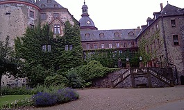 城堡,vogelsberg 山,德國