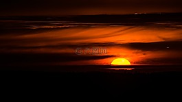 太陽,日落,西