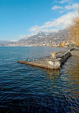 villeneuve,日內(nèi)瓦,湖