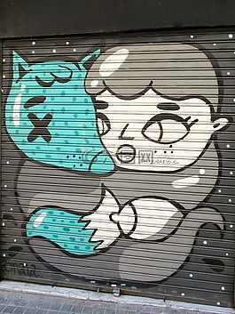 街頭藝術(shù),涂鴉,巴塞羅那