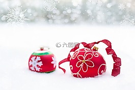 圣诞饰品,红色,灯泡