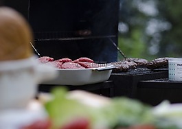 烧烤,肉,汉堡