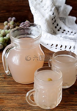 葡萄果凍,自制的飲料,果凍淀粉