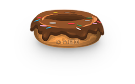 甜甜圈,结霜,洒