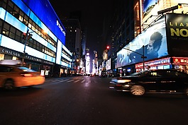 纽约,街,出租车