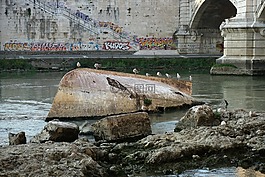 罗马,残骸,tiber