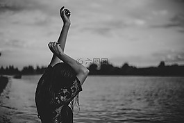 人,女子,快樂(lè)