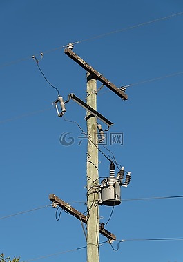 電力,極點,電線