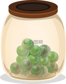 罐,大理石,玻璃