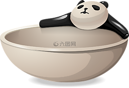 碗,菜,熊猫