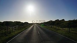 陽光路,地平線,透視