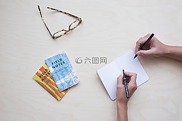 注釋,眼鏡,表