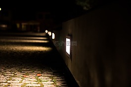 光,夜,路面