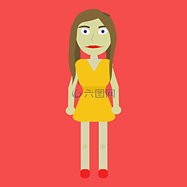 人的,女子,女孩