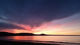 日落,太阳,颜色