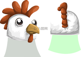 雞,頭,動物