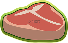 肉,牛排,原