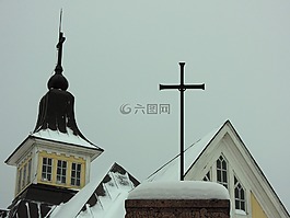 教堂,交叉,基督教