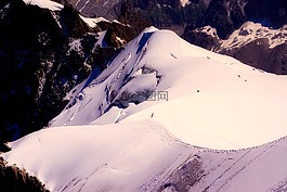 法國(guó),山,雪