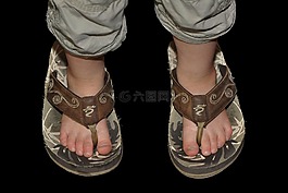 孩子,十,腳
