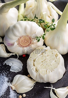 大蒜,蒜瓣,蔬菜